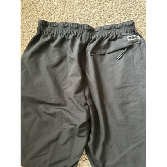 Bench Women Black Atheisure Pockets Logo Casual Shorts Size Medium Elastic Wasit - Picture 16 of 16